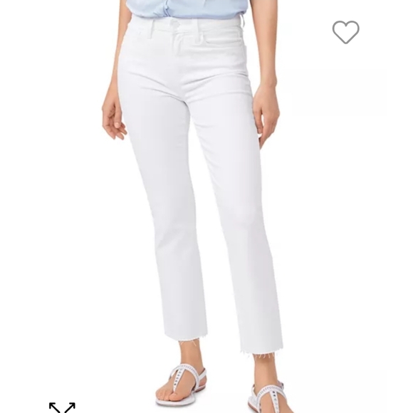 PAIGE ▪︎ Women's Cindy Crop, Raw Hem in White, Size 31, Like New - Picture 4 of 15
